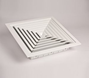 Eğrisel Kanat Dairesel Anemostadı